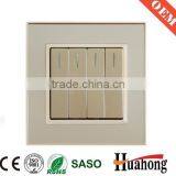 High Quality Gold Acrylic Wall Switch thumbnail-5