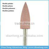 U35 3/32" HP Shank Bullet Shaped Pink Universal Rubber Polishers Polishing Teeth