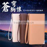 Low Cost Fashion PU Leather Unisex Card Long Wallet Hand Purse for Men thumbnail-4