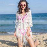 Women Cloak Swimwear Bikini Cover Up Hollow Crochet Beach Dress Top Blouse New