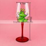 High Quality Champang Wine Glass With Painting Hot Sale thumbnail-1