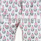 Indian Hand Block Printed Straight Narrow Bottom Trouser For Women thumbnail-2