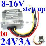 DC DC Boost Converter 12v Step up to 24v 3A 72W Power Supply Module Aluminum Housing Waterproof