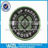 9 cm Diameter Clothes Woven Chest Tags Embroidery Woven Religious Label Patch