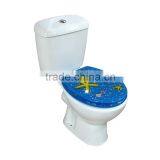 Elongated Made in China Polyresin Bathroom Sanitary Color wc Seat Cover thumbnail-3