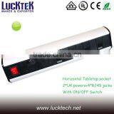 Fused Horizontal Mount UK Desktop Pdu With Clamp thumbnail-1