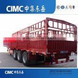 CIMC 3 Axle Livestock Transport For Pig Cattle Sheep Fence Truck Trailer thumbnail-5