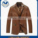Men's Leather Jackets With Stand up Collar Supplier's Choice thumbnail-2