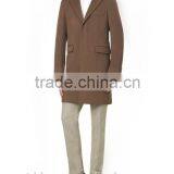 2014 New Style 100% Cashmere Classic Brown Wool Long Overcoats for Men