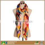 Women Beautiful Colorful Geometric Pattern Jacquard Winter Scarves