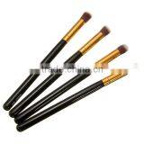 4pcs/set Professional Eye Brushes Set Eyeshadow Foundation Mascara Blending Pencil Brush Makeup Tool Cosmetic Black thumbnail-4