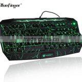 Custom Professional USB Computer Game Keyboard With Green Backlit thumbnail-2