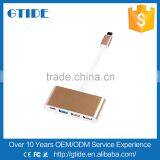 OEM/ODM MultiFunction Usb3.1 Usb c Hub Combo,type c Male to Type A and Type C Female Data Cable Adapter For PC Laptop thumbnail-4