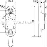 90930902 Zinc Alloy Sliding Window Handle Sliding Window Lock Crescent Lock Sliding Door Lock PWS thumbnail-2