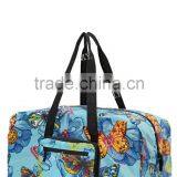 China Fashion Design Printing Cheap Polyester Foldable Luggage Travelling Bag thumbnail-6