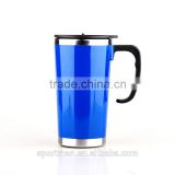 CE/EU certification mug plastic material coffee mug with handle&lid non-spill travel mug