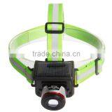 Sidiou Group XPE 5W Spotlight Solar Charging Light Headlamp Headlight UK/EU Plug Flashlight Head Torch Light To Bike Camping thumbnail-2