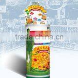 Cardboard Floor Display for Promotion Foods