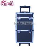 Customization Retractable Handle 4 Tiers Beauty Professional Makeup Case With Wheels thumbnail-6