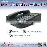SC-2002PE 1 Wan 1 Lan 2 Sip Lines IP Phone With PoE thumbnail-1