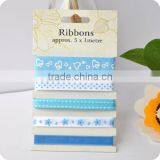Pattern Ribbon, Grosgrain Ribbon ,wedding Ribbon Set , Scrapbooking Ribbon, Ribbon for Bowing thumbnail-1