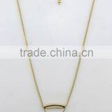Winter Style Gold Triangle Necklace thumbnail-1