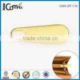 Custom Zinc Metal Flat Zip Puller and Slider With Plating Gold For Bag thumbnail-3