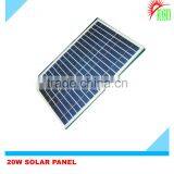 Shenzhen Made 20 Watt 18 Volt Monocrystalline Solar Panel thumbnail-1