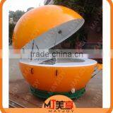 Hot Sales Beautiful Catering Tralier/Mobile Food Cart/Orange Shape Cart thumbnail-1