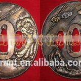 Handmade Katana Sword With Damascus Steel Blade and Iron / Casting Zinc Alloy Tsuba JL942 thumbnail-2