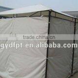 Metal Outdoor Garden Pavilion With Side Wall thumbnail-1