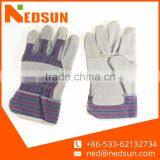 Durable Regular Leather Patch Palm Safety Gloves for Working thumbnail-1