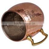 FDA APPROVED SMOOTH PURE COPPER MUG WITH BRASS HANDLE & NICKLE LINED INSIDE thumbnail-4