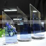 Chanpions league trophy award crystal trophy blue
