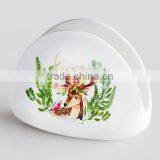 2017 Promotional Porcelain Cheap Napkin Holder With Decal Printing thumbnail-2