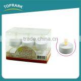 Wholesale Custom Color 6 Pack Plastic Body Flameless Mini Led Tea Light Candle thumbnail-1