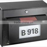 FQ-195 Metal Solar Power House Numbers Mailbox With Two Choice of LED Light Color Solar Power Address Number Light thumbnail-2