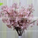 GNW BLB-CH1605018 Fashion Cheap Artificial Plastic Stem Pink Silk Cherry Blossom thumbnail-2