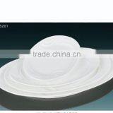 2016 Hot Sale White Ceramic Oval Flat Plate thumbnail-1