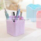 NEW Plastic Delicate 4 Compartment Colorful Barrel,pen Container for Study thumbnail-6