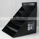Custom 5 Tier Black Perspex Organic Glass Acrylic Displays and Shelf thumbnail-3