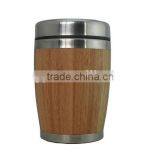 Green Style Eco Friendly Stainless Steel and Bamboo Tea Mug/water Mug thumbnail-1