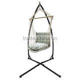 Patio Garden Durable X Frame Assembled Black Hammock Chair Stand thumbnail-2