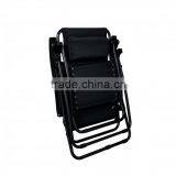 2 Pack Garden Folding Black Infinity Zero Gravity Lounge Chair thumbnail-6