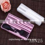 Factory Wholesale Popular Style Stainless Steel Kitchen Cutlery Set Chopsticks Fork and Spoon Set thumbnail-2