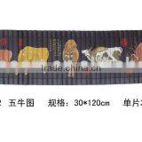 Five Cows Bamboo Paintng thumbnail-1