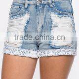 New Arrival Fashion Womens Jean Shorts Wholesale Made in China thumbnail-5
