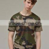 Camouflage Longline T-Shirt Mens Short Sleeve Elongated T Shirt Fashion Camo T Shirt Mens Clothing thumbnail-1