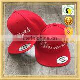 Red Embroidery Snapback Caps, Simple Snapback Cap