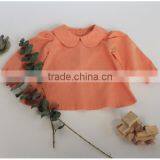 Yiwu Mingzhen Garment Shirt Linen Icing Girls Shirts Doll Collar Orange Shirt thumbnail-1